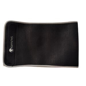 SAUNAFX Waist Trimmer Belt Adjustable Sweat Wrap Black
